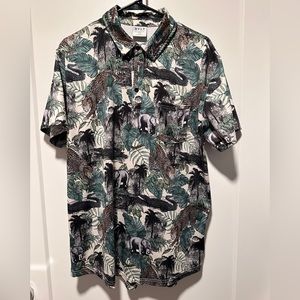 BYLT Men’s Polo. Size is Large. Animal Print.